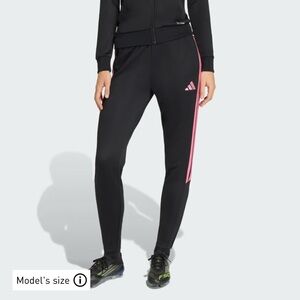 NWT • ADIDAS • TIRO26 LEAGUE TRAINING PANTS // black & easy pink - XS
